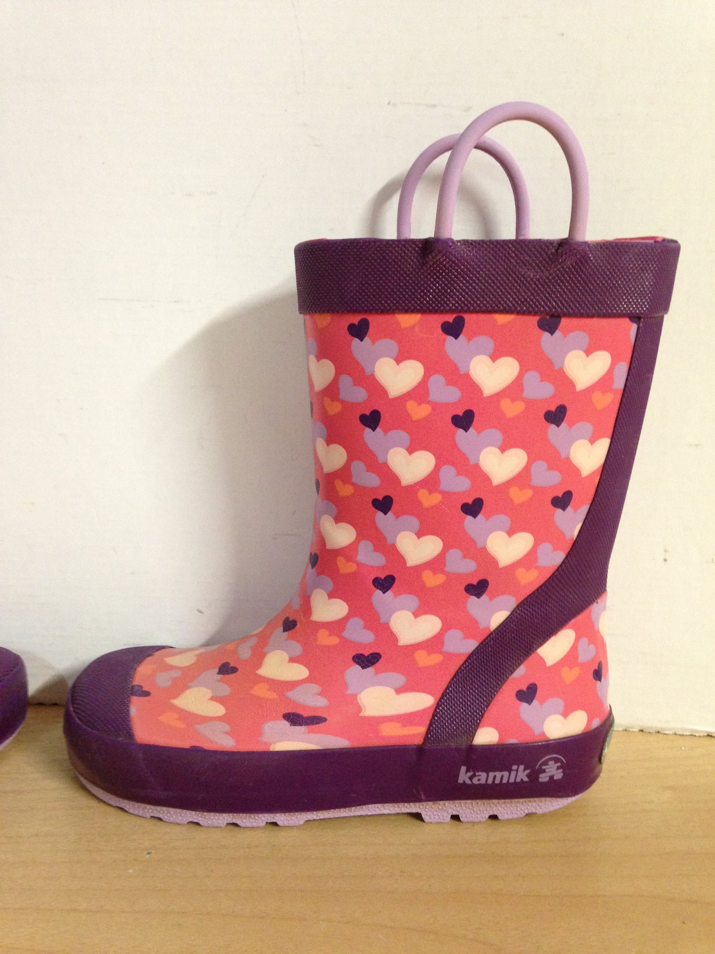 Rain Boots Child Size 11 Kamik Pink Purple