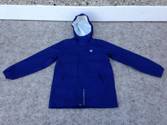 Rain Coat Child Size 8 MEC Marine Blue New Demo Model Reflectors