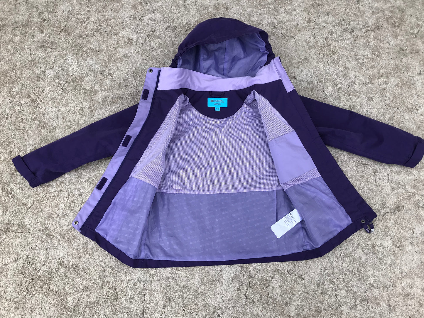 Rain Coat Child Size 9-10 MTN Warehouse Purple