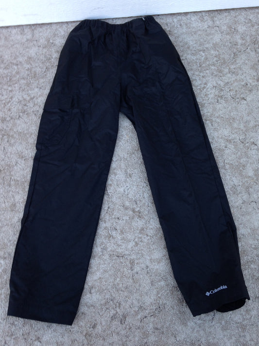 Rain Pants Child Size 10-12 Columbia Black New Demo Model