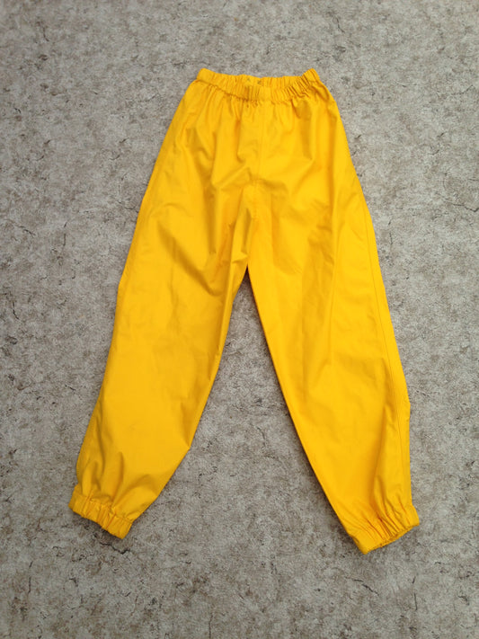 Rain Pants Child Size 10 MEC Yellow Waterproof