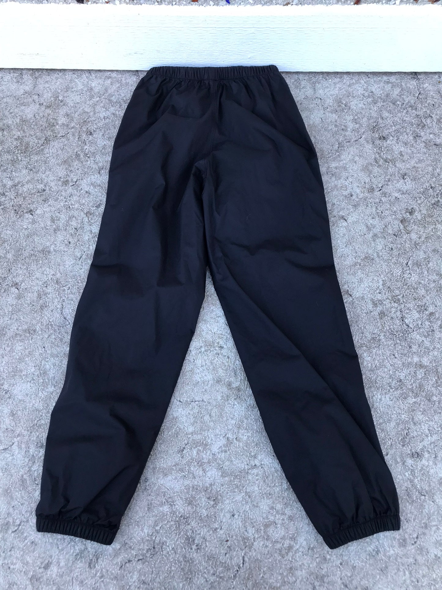 Rain Pants Child Size 12 MEC Black Excellent