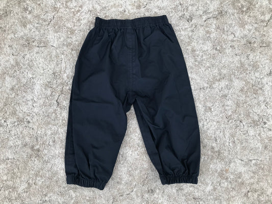 Rain Pants Child Size 12 Month CaliKids Rain Gear Marine Blue Excellent