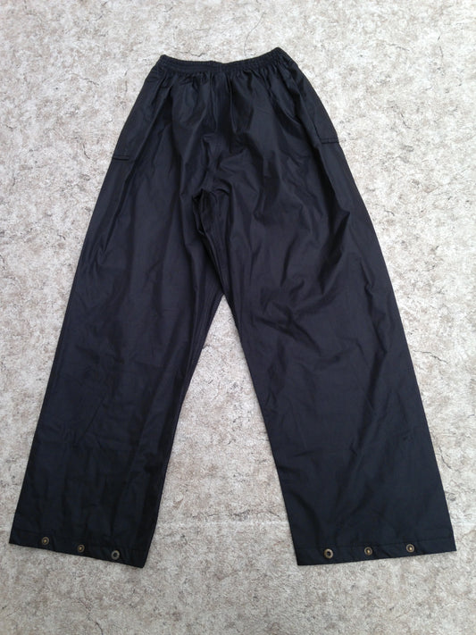 Rain Pants Child Size 12 Pioneer Black Excellent