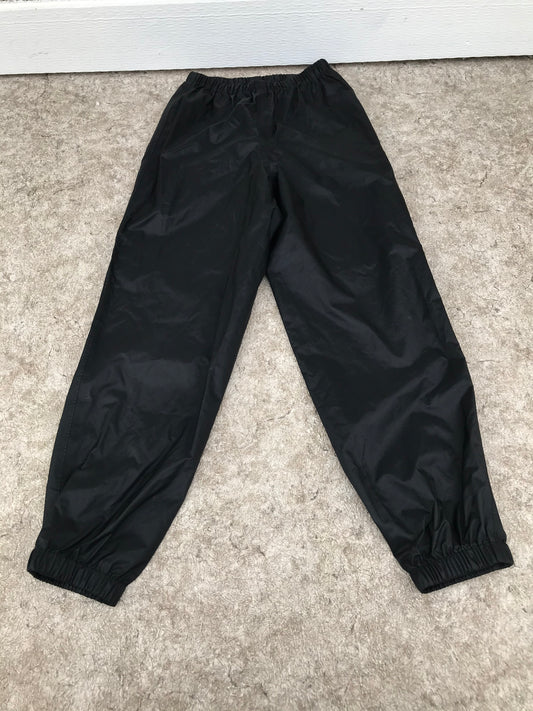 Rain Pants Child Size 14 MEC Black Excellent