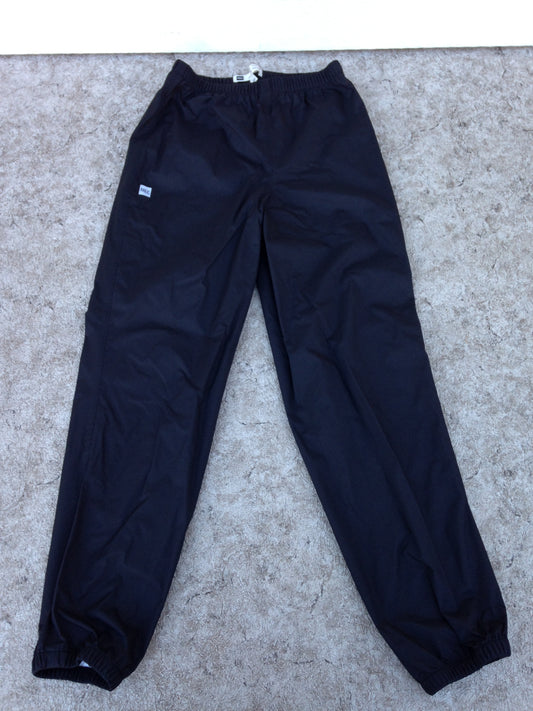 Rain Pants Child Size 16 MEC Youth Black Excellent  As new