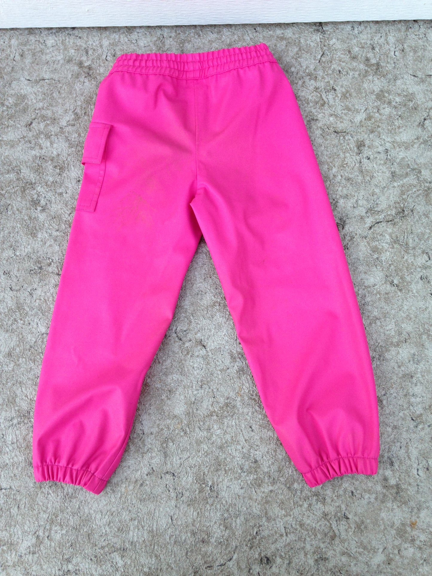 Rain Pants Child Size 4 Hatley Fushia Pink  Waterproof As New Excellent