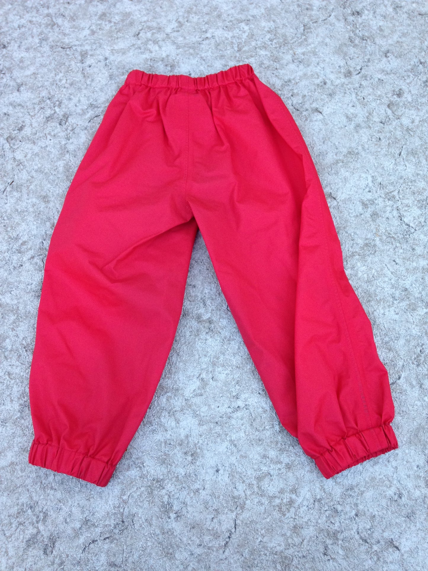 Rain Pants Child Size 4 MEC Red Excellent