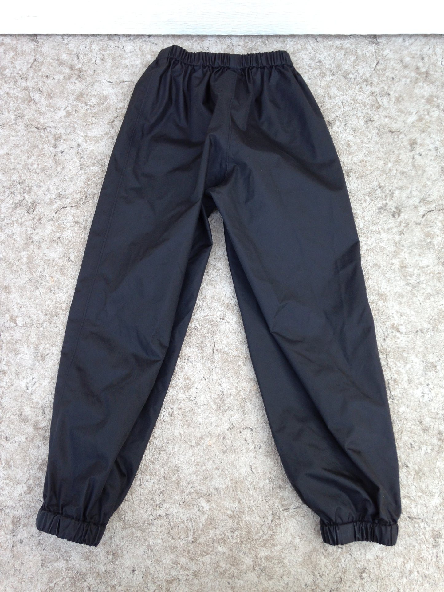 Rain Pants Child Size 8 MEC Black Waterproof Excellent