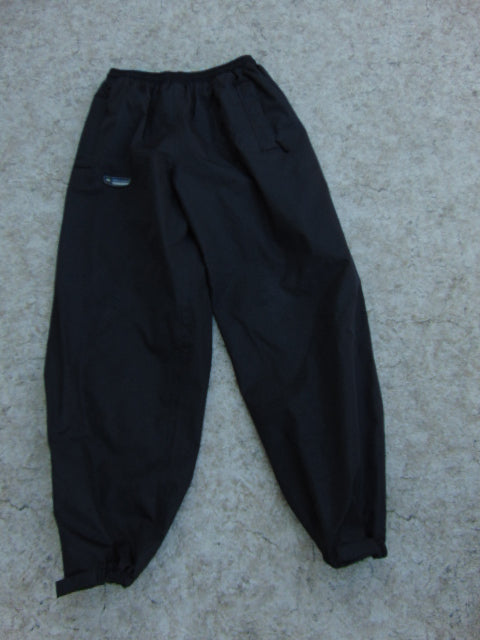 Rain Pants Child Size 14-16 Youth Wetskins Black Waterproof