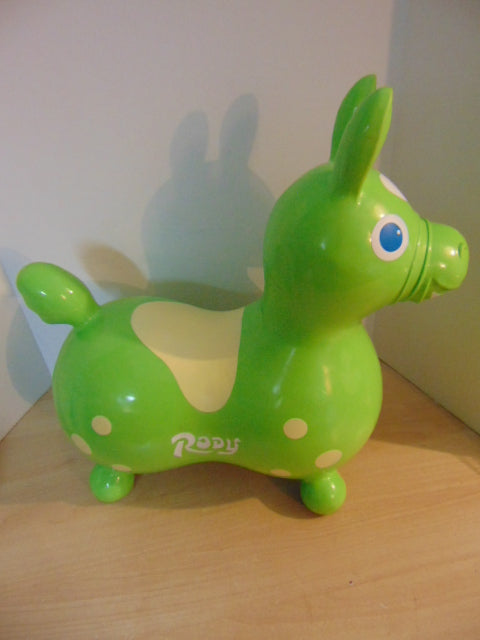 Rody Horse Hop and Ride Rubber Lime Age 2-5 Excellent