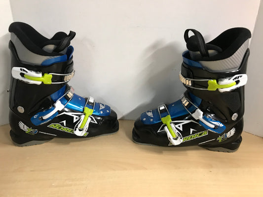 Ski Boots Mondo Size 24.5 Men's Size 6 Ladies Size 7 290 mm Nordica Firearrow Blue Black Lime