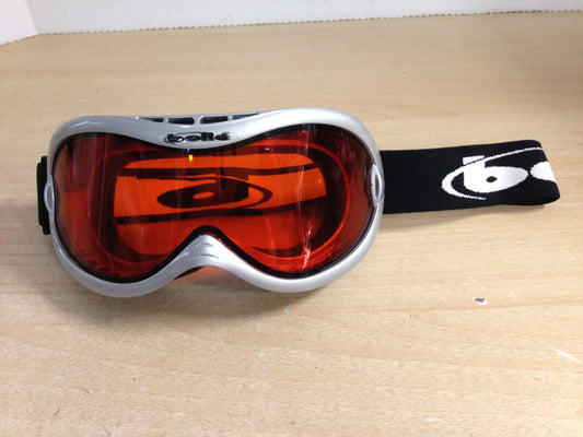 Ski Goggles Adult Size Bolle Grey With Orange Lense New Demo Model