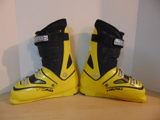 Ski Boots Mondo Size 26.0 Men's Size 8 Ladies Size 9  301 mm Head Some Wear and Scratches Black Yellow