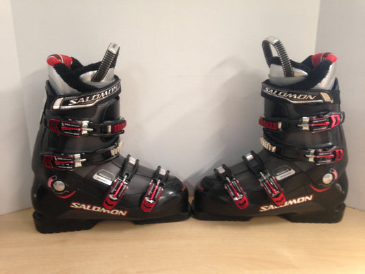 Ski Boots Mondo Size 27.0 Men's Size 9 Ladies size 10 317 mm Salomon Mission 5 Black Red As New