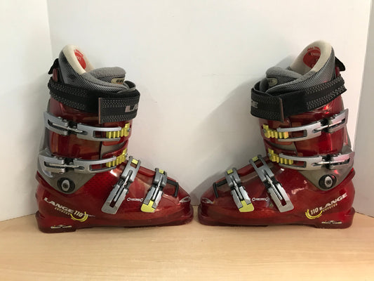 Ski Boots Mondo Size 26.0 Men's Size 8 Ladies Size 9 305 mm Lange Cherry Lime