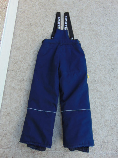 Snow Pants Child Size 8 Monster Marine Blue With Removable Straps Snowboarding New Demo Model