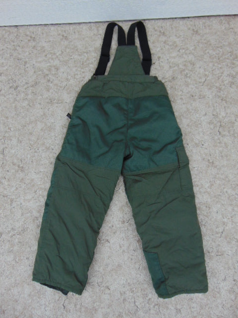 Snow Pants Child Size 6 Pinzel With Removeable Straps Hunter Green