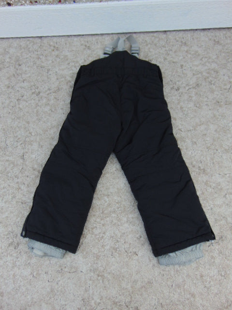 Snow Pants Child Size 6 MEC Black and Grey With Bib