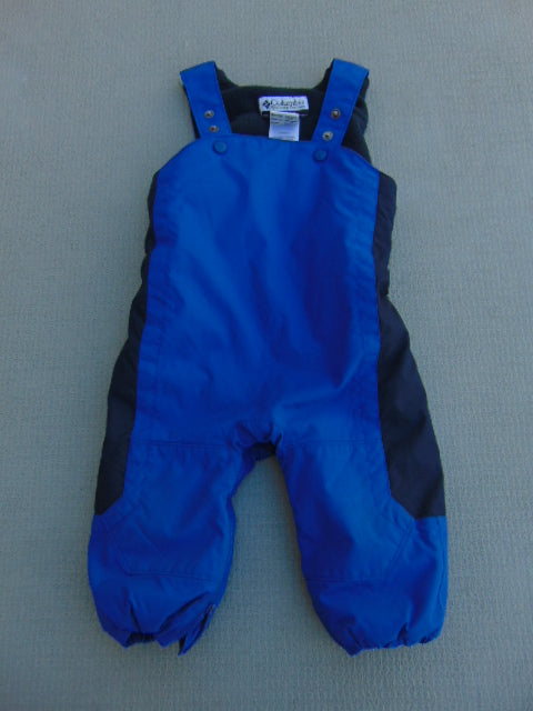 Snow Pants Child Size 18 Month Columbia Blue and Black With Micro Fleece Lining Excellent