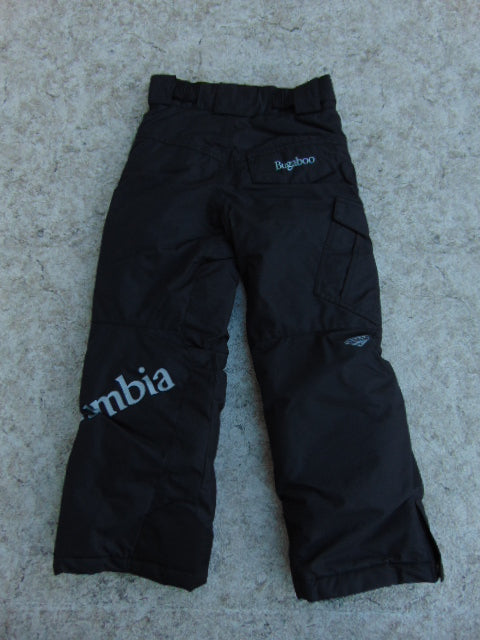 Snow Pants Child Size 6-7 Columbia Bugaboo Black Snowboarding New Demo Model