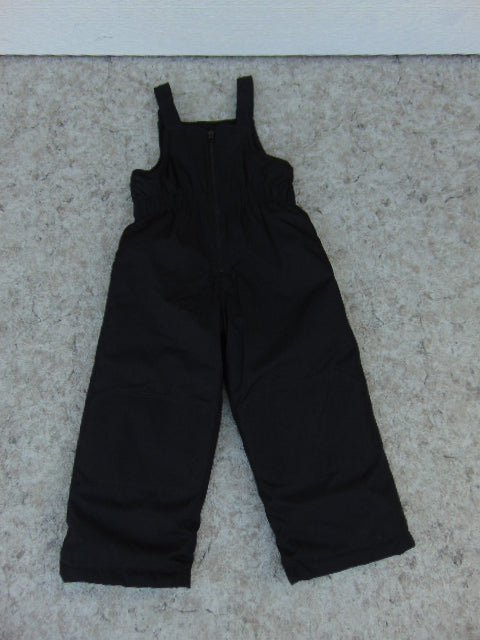 Snow Pants Child Size 3 X Athletic Black With Bib Fleece Lined New Demo Model