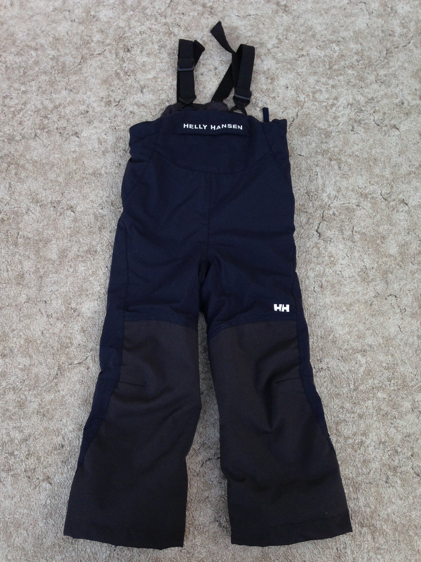 Snow Pants Child Size 4 Helly Hansen Snow and Rain Proof With Bib Marine Blue New Demo Model