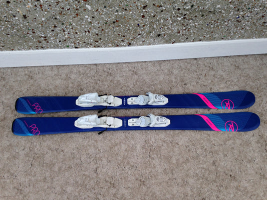 Ski 128 Rossignol Pro Parabolic Blue Fushia White Excellent