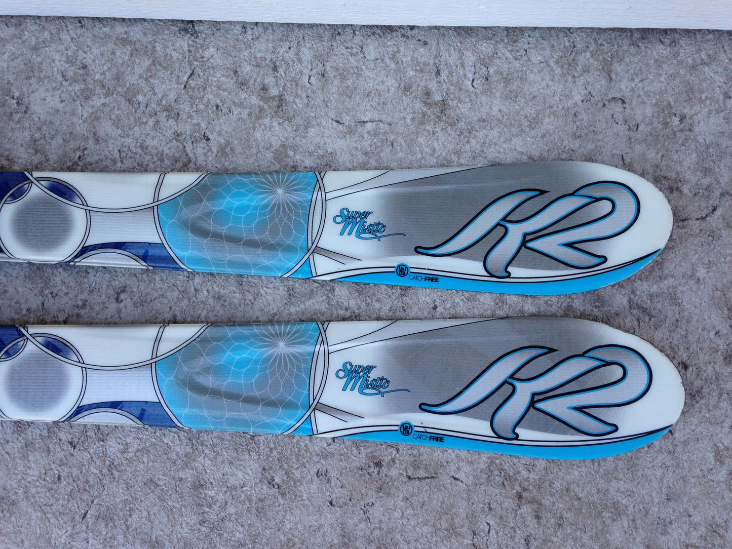 Ski 149 K-2 Super Mystic Parabolic Blue Multi With Bindings Excellent