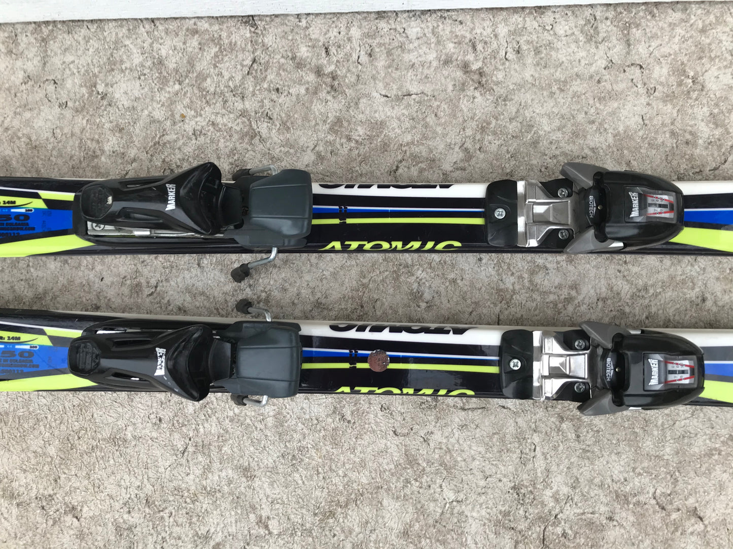 Ski 150 Atomic Supercross Parabolic Blue Lime With Bindings