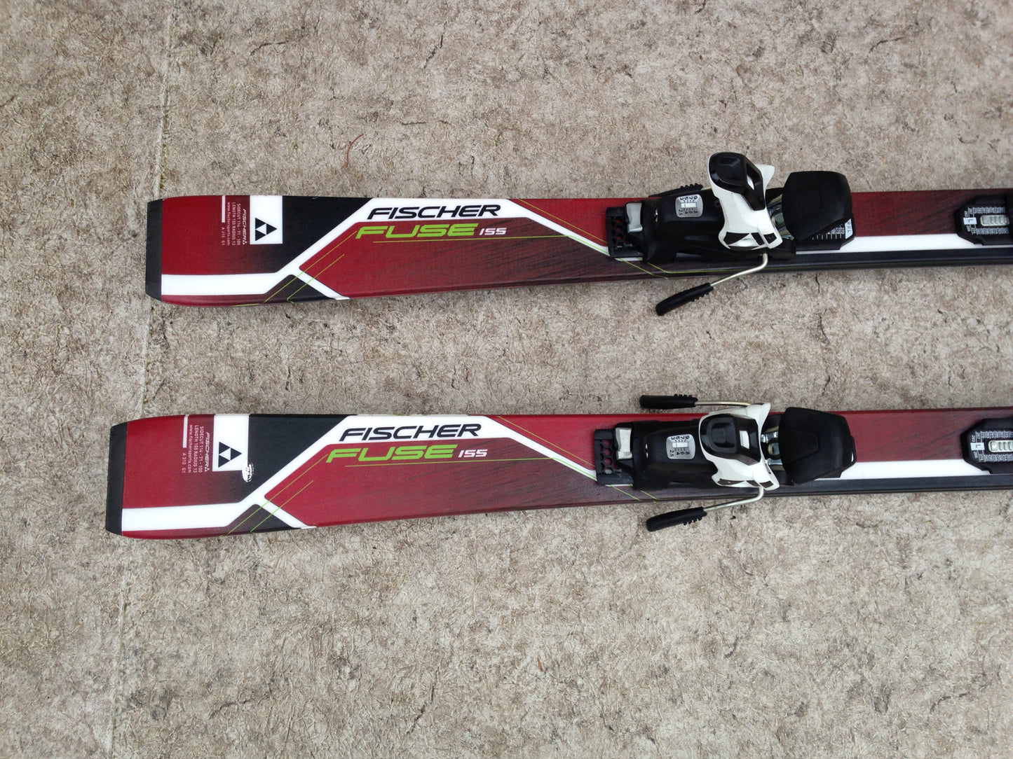 Ski 155 Fischer Fuse Parabolic Red Black New Demo Model