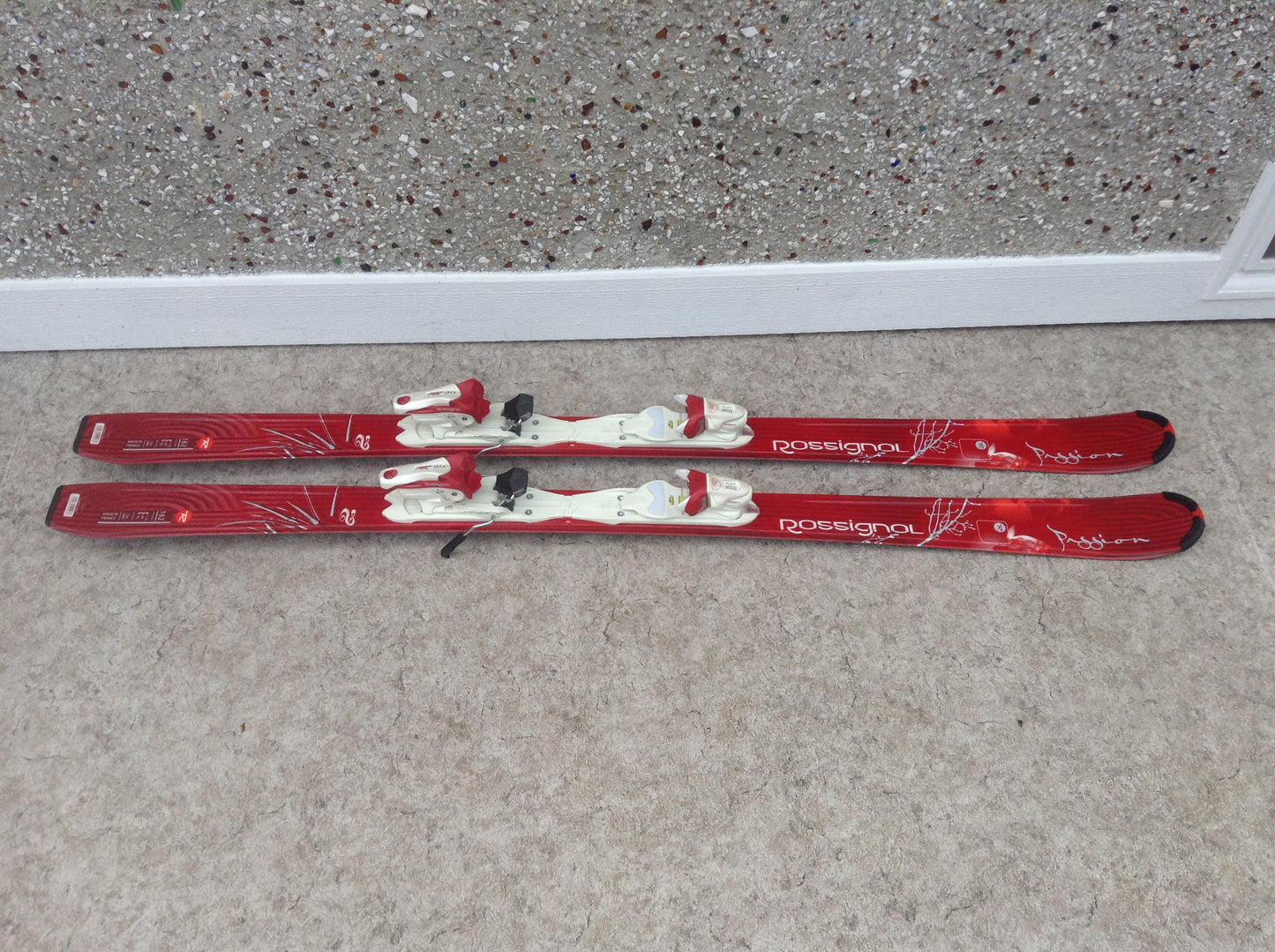 Ski 162 Rossignol Potion Parabolic Red White With Bindings Excellent