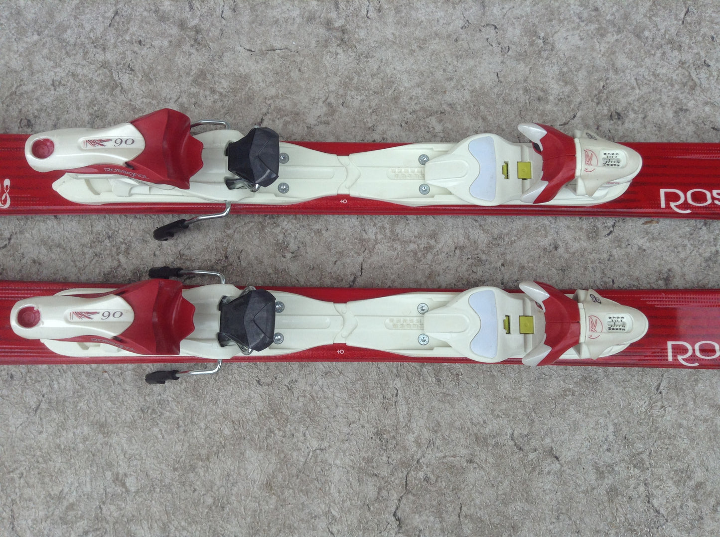 Ski 162 Rossignol Potion Parabolic Red White With Bindings Excellent