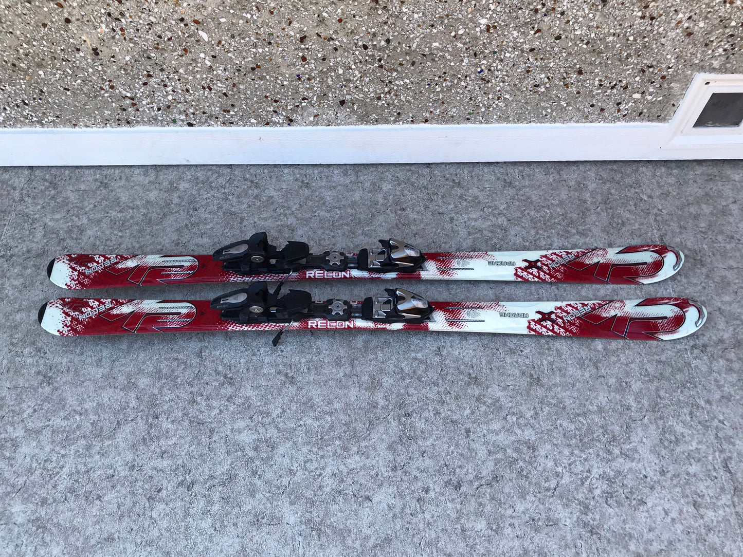 Ski 163 K-2 Recon Red White Parabolic With Bindings