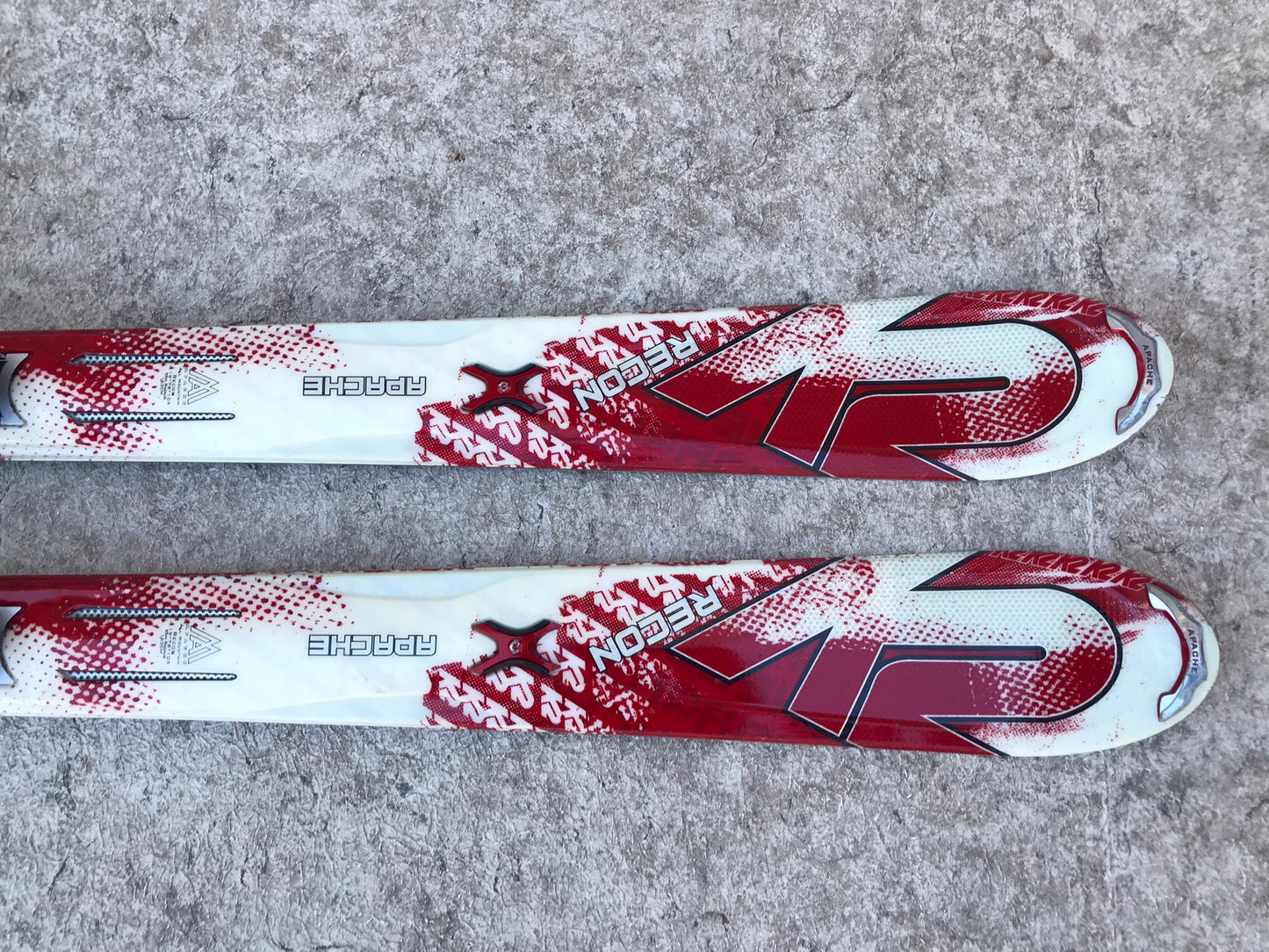 Ski 163 K-2 Recon Red White Parabolic With Bindings