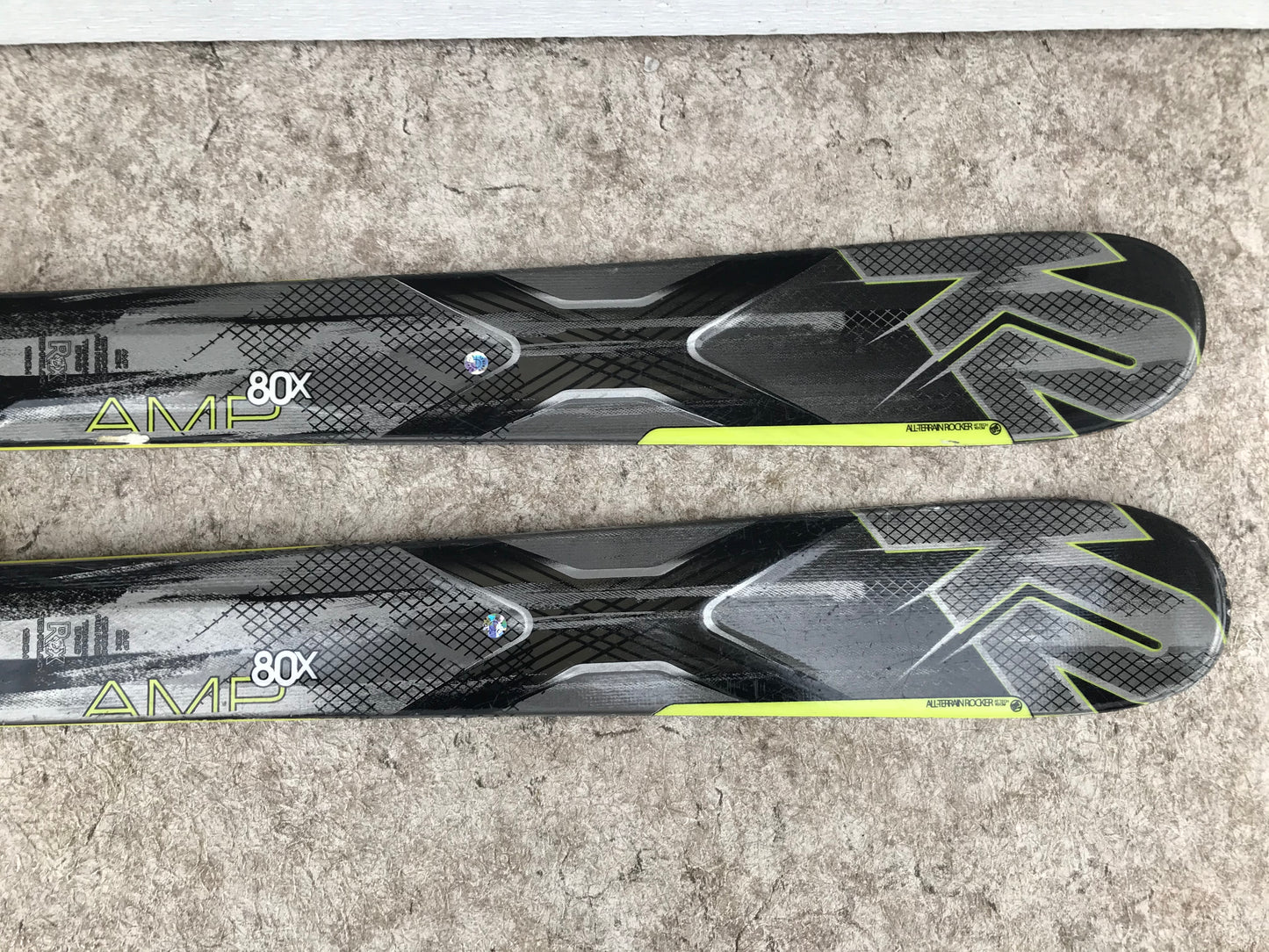 Ski 163 k-2  Parabolic Black Green With Bindings