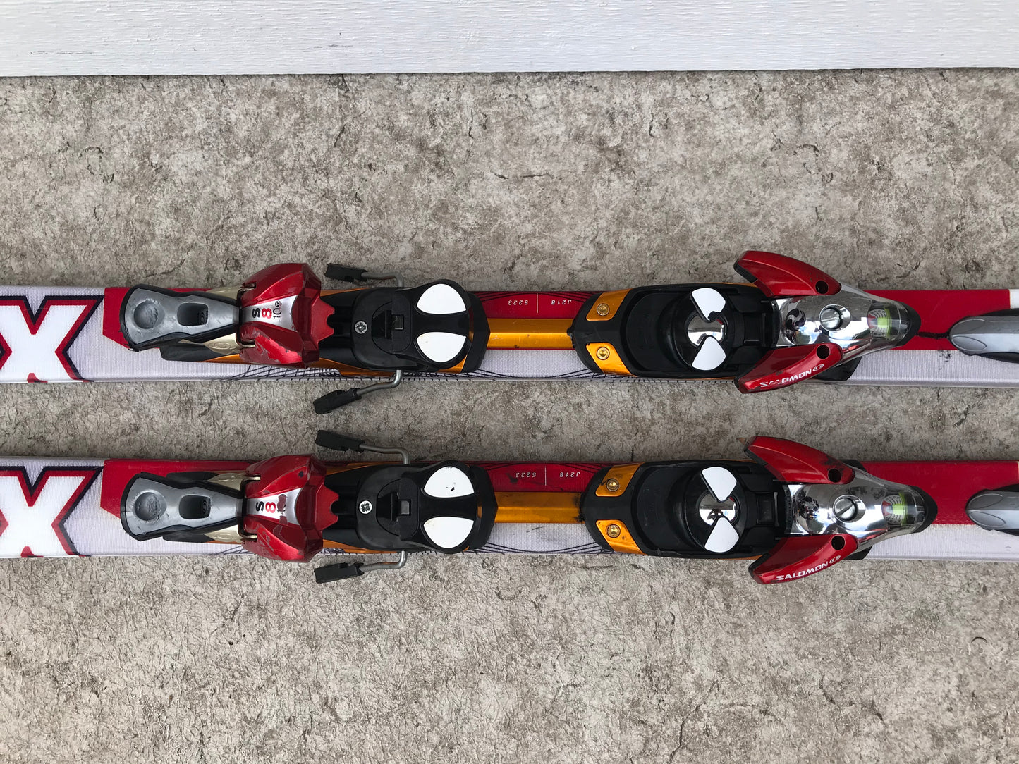 Ski 180 Salomon CrossMax Parabolic Red Grey Black With Bindings