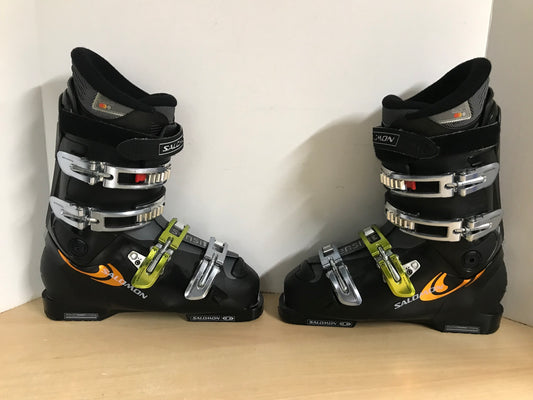 Ski Boots Mondo Size 26.5 Men Size 8.5 Ladies 9.5 306 mm Salomon Black Bronze Excellent