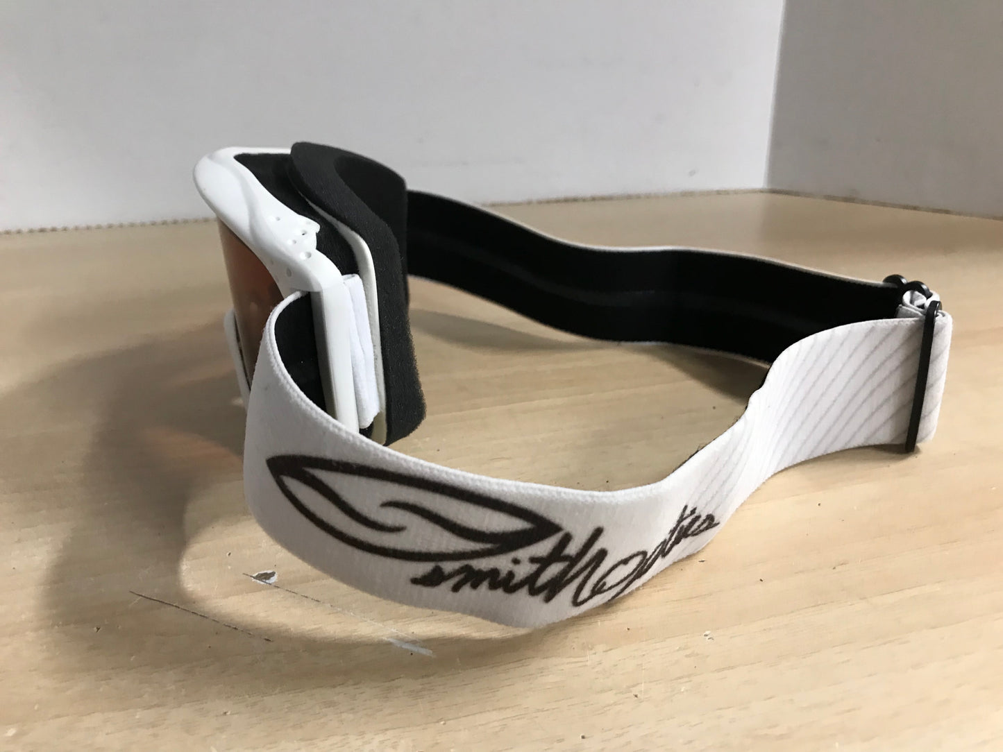 Ski Goggle Child Size 4-7 Smith Optics White Black Orange Lenses