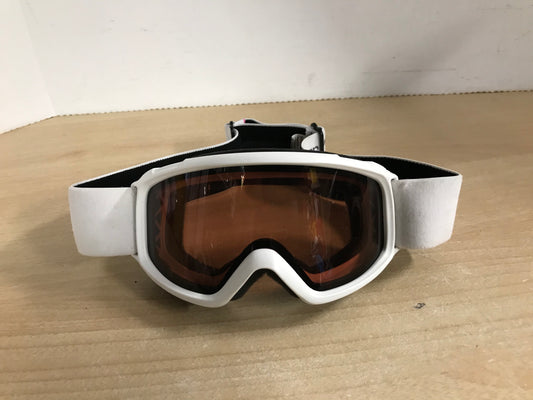 Ski Goggles Child Size 7-9 Smith Black White with Orange Lense