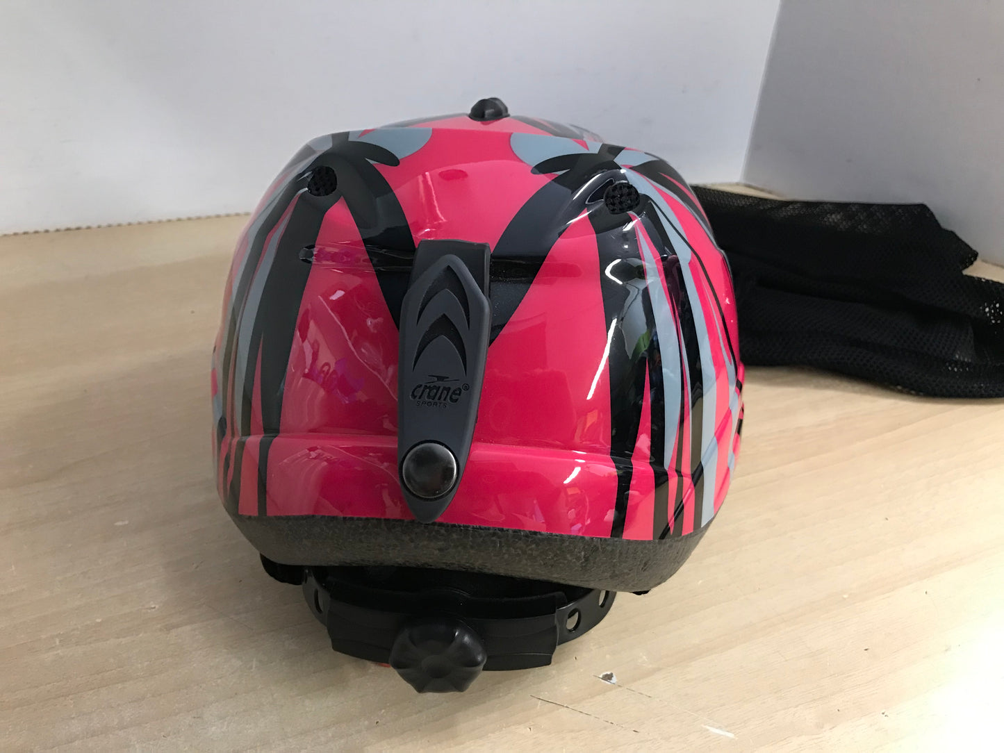 Ski Helmet Child Size 4-7 Crane Fushia Grey Black As New