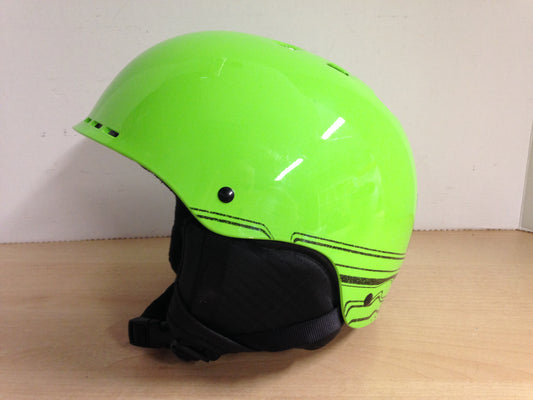 Ski Helmet Child Size Youth Medium 8-12 Smith Lime and Black As New