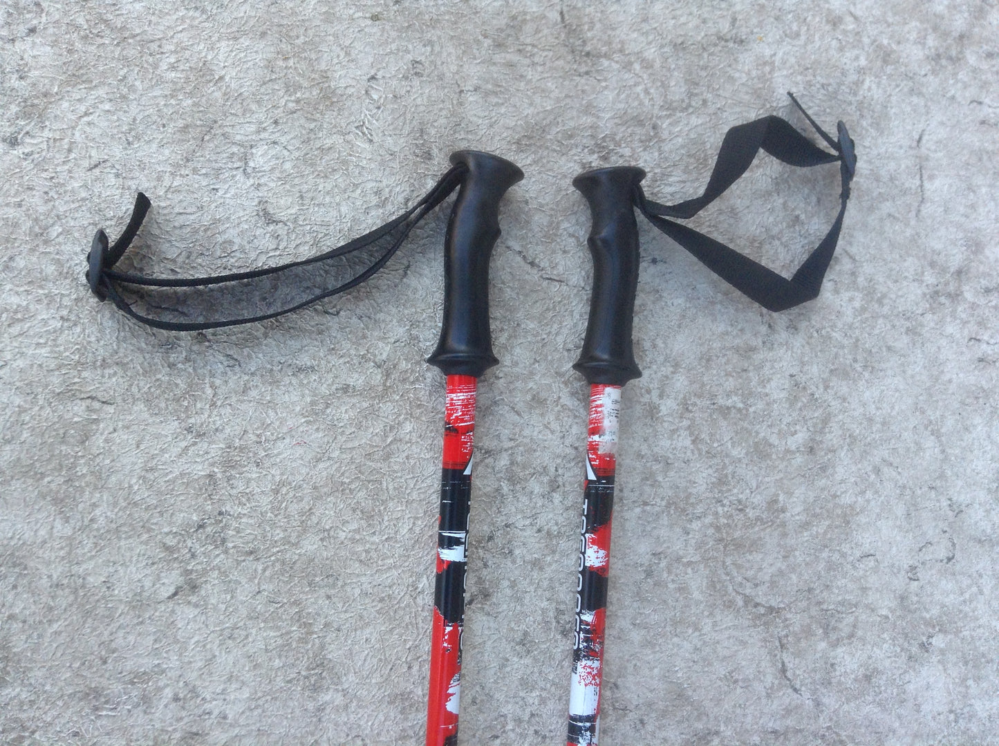 Ski Poles Adult Size 41 inch Team Pro Black Red White