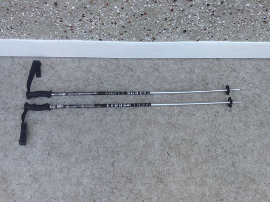 Ski Poles Adult Size 46 inch Scott Scott Series Black Silver Chrome