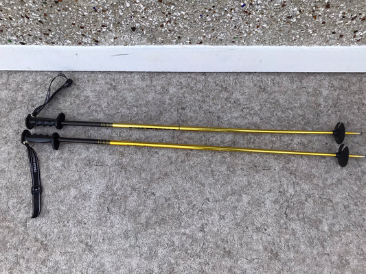 Ski Poles Adult Size 48 inch 120 cm Gipron Black Gold Excellent