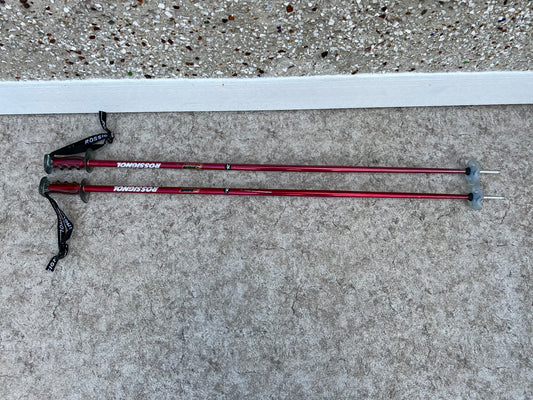 Ski Poles Adult Size 48 inch 125 cm Rossignol Red Excellent