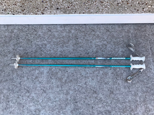 Ski Poles Adult Size 48 inch 125 cm Rossignol Teal White