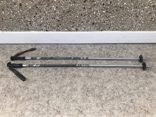 Ski Poles Adult Size 48 inch Rossignol Aluminum Black  Excellent