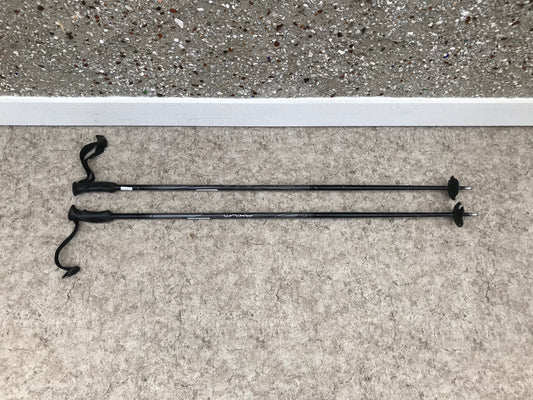 Ski Poles Adult Size 48 inch Rossignol Axium Black Grey Excellent