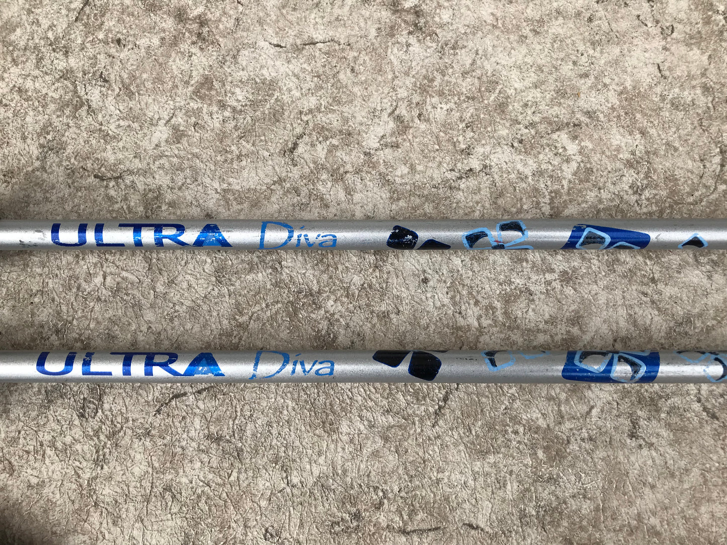 Ski Poles Adult Size 48 inch Ultra Diva Grey Blue